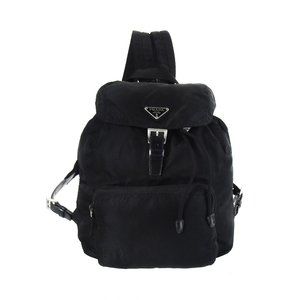 PRADA Nylon Black Drawstring Backpack Italy